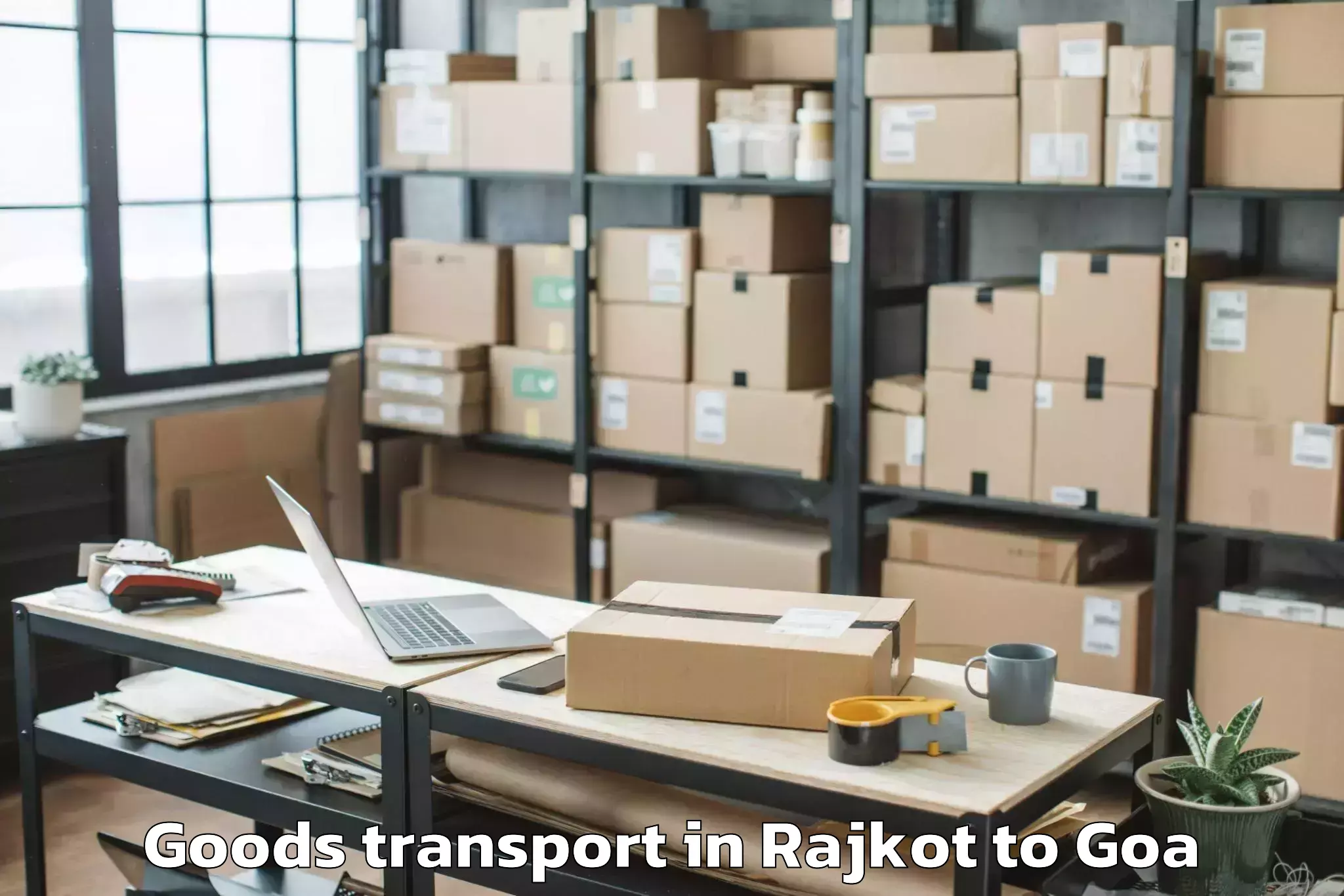 Book Rajkot to Bambolim Goods Transport